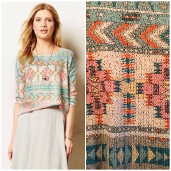 Anthropologie Tops - Anthropologie Akemi + Kin Morganna Aztec Top